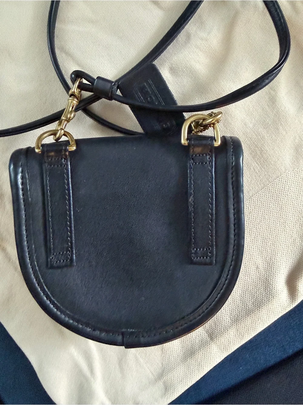 Coach compact leather